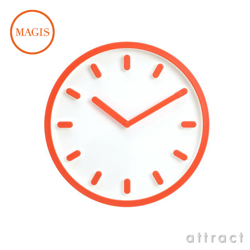 Magis 掛け時計 オレンジ 23x28.5x9cm CU-Clock 鳩時計 深澤直人 AC500
