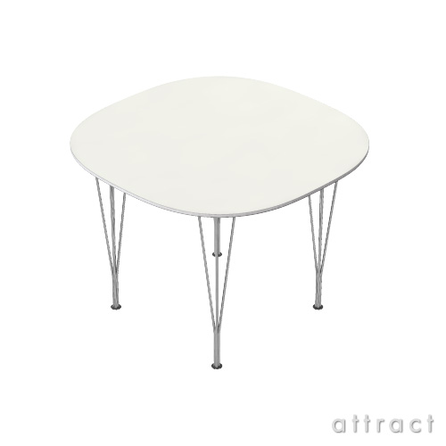 Fritz Hansen フリッツハンセン TABLE SERIES テーブルシリーズ B603 スーパー円テーブル：スパンレッグ テーブル高：72cm 天板:ラミネート：ホワイト （アルミ製フレーム）