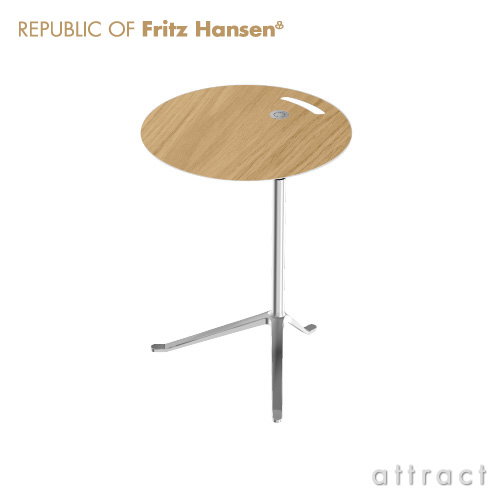 Fritz Hansen フリッツハンセン LITTLE FRIEND リトルフレンド KS11 サイドテーブル （高さ調節機能付き） 天板：ナチュラルウッド デザイン：キャスパー・サルト