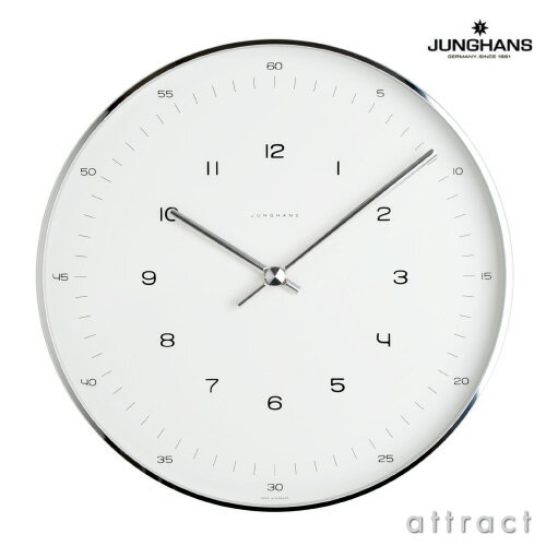 JUNGHANS ユンハンス Max Bill by Junghans Wall Clock 367 6046 00・367 6047 00 クォーツ時計 Φ30cm デザイン：マックス・ビル